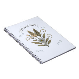 Caderno Espiral Elegant Floral Spiral Notebook – carnet