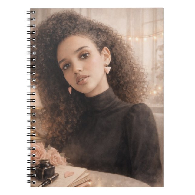 Caderno Espiral Elegant- Inspiring Beauty Spiral Photo Notebook (Frente)