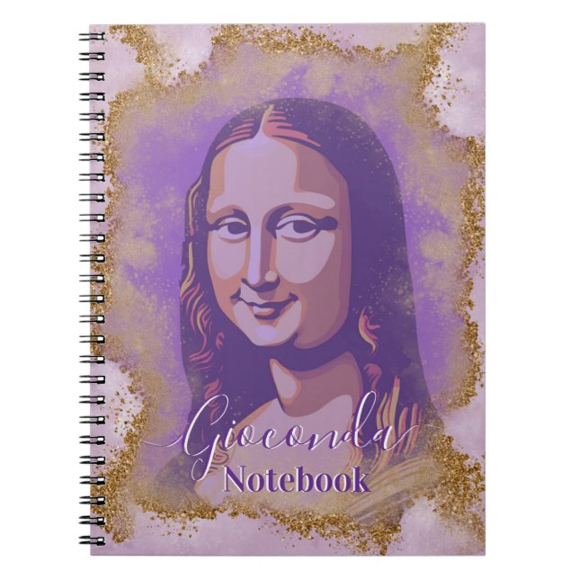 Caderno Espiral Elegant Pastel Gioconda Leonardo Da Vinci (Frente)