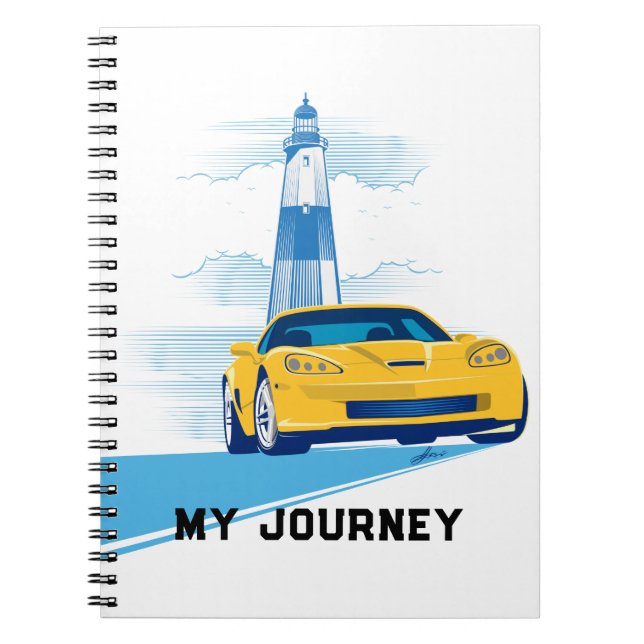 CADERNO ESPIRAL ELEGANT VETTE AUTOMOBILE ART NOTEBOOK (Frente)