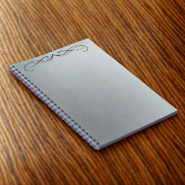 Caderno Espiral Elegante Círculo Minimalista Moderno Gradiente Cin