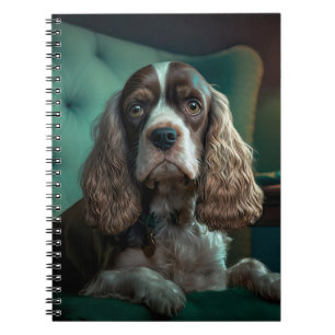 Caderno Espiral Elegante Cocker Spaniel Classic, Design