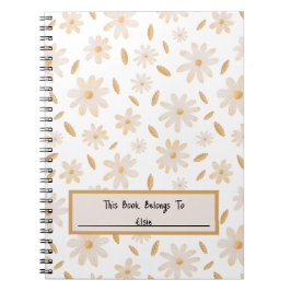 Caderno Espiral Elegante Daisy Hues