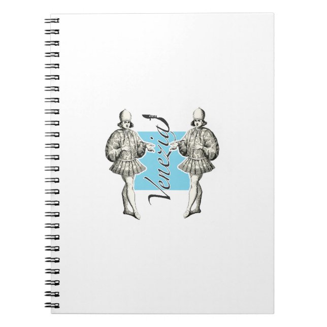 Caderno Espiral Elegante de Veneza Renascentista (Frente)