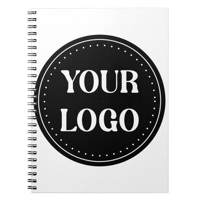 Caderno Espiral elegante, moderno, refinado e editável.  (Frente)