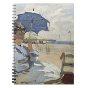 Caderno Espiral Elegante Paintagem Lady Blue Umbrella