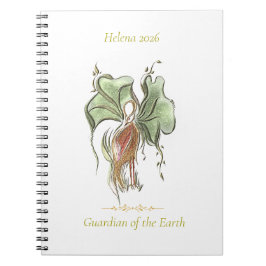 Caderno Espiral Elegante Pássaro Botânico