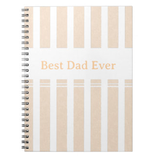 Caderno Espiral Elegante Personalizado Melhor Pai de Todos com Lis