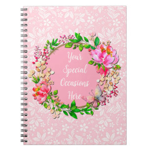 Caderno Espiral Elegante Quadro Floral: para Todas as Ocasiações