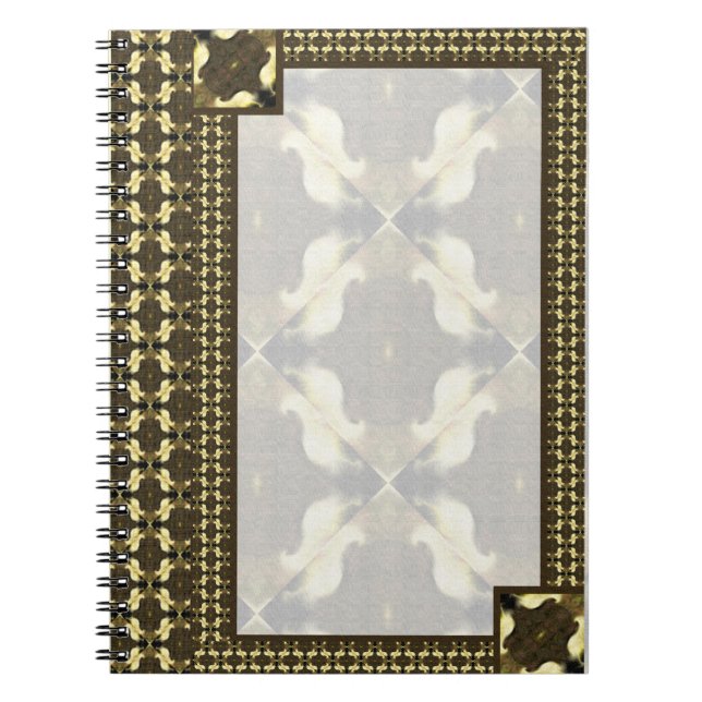 Caderno Espiral Elegante Rustic Abstrato Pattern (Frente)