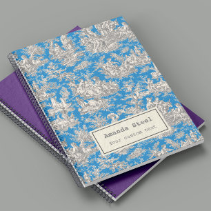 Caderno Espiral Elegante tartaruga-de-jouy