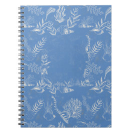 Caderno Espiral Elegante toile azul oceano