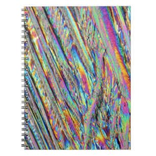 Caderno Espiral Elementos/magnésio sob o microscópio