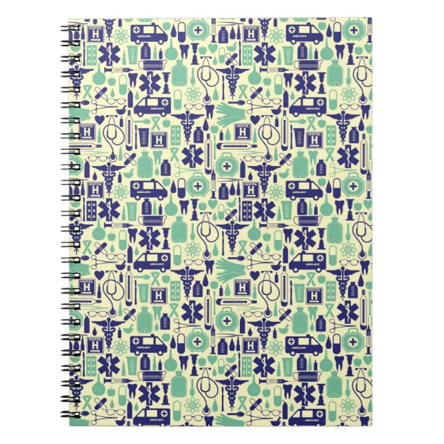 Caderno Espiral Elementos médicos (Frente)