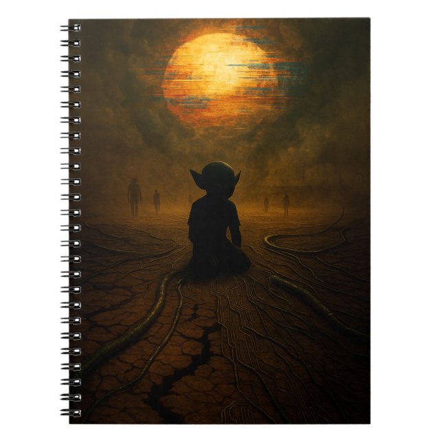 Caderno Espiral Eles vieram enquanto o Sol estava derretendo (Frente)