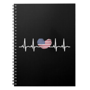 Caderno Espiral Eletrocardiografia ECG com pulsação de batimento c