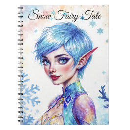 Caderno Espiral Elf mágico príncipes de neve