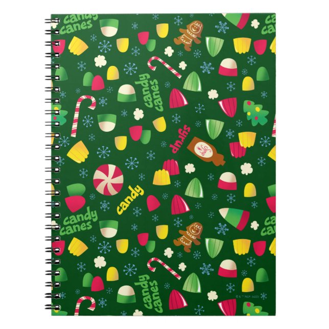 Caderno Espiral Elf, o padrão de doces do filme (Frente)