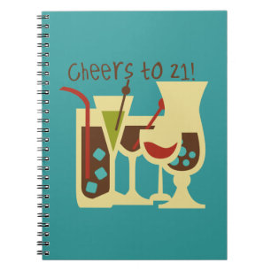 Caderno Espiral Elogios ao aniversário 21