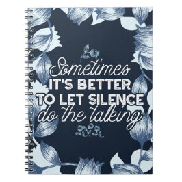 Caderno Espiral Eloquent Silence Cote Art para o Decor Sereno