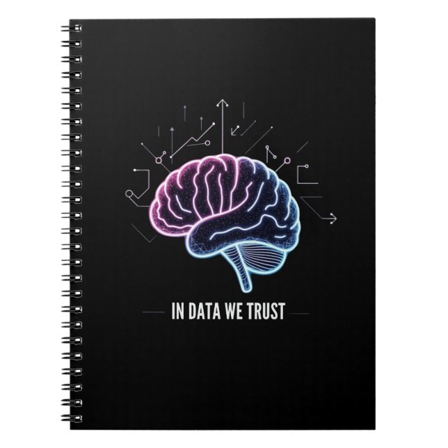 Caderno Espiral Em Dados Confiamos (Frente)