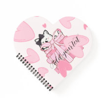 Caderno Espiral em Forma de Coração – Personalize 