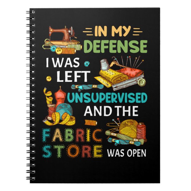 Caderno Espiral Em Minha Defesa, Eu Fui Deixado Sem Supervisão De  (Frente)