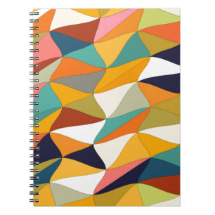 Caderno Espiral emaranhado colorido
