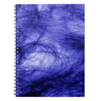 Caderno Espiral Embaçamento azul da arte da abstracção