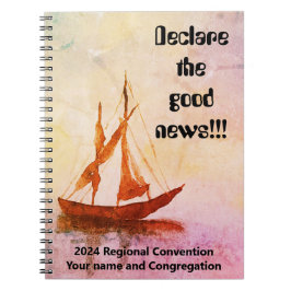 Caderno Espiral Embarcação aquosa - Convenção JW 2024