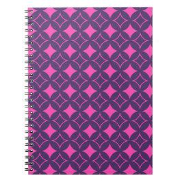 Caderno Espiral Embarcação rosa e roxa