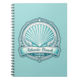 Caderno Espiral Emblema Costeiro de Atlantic Beach FL