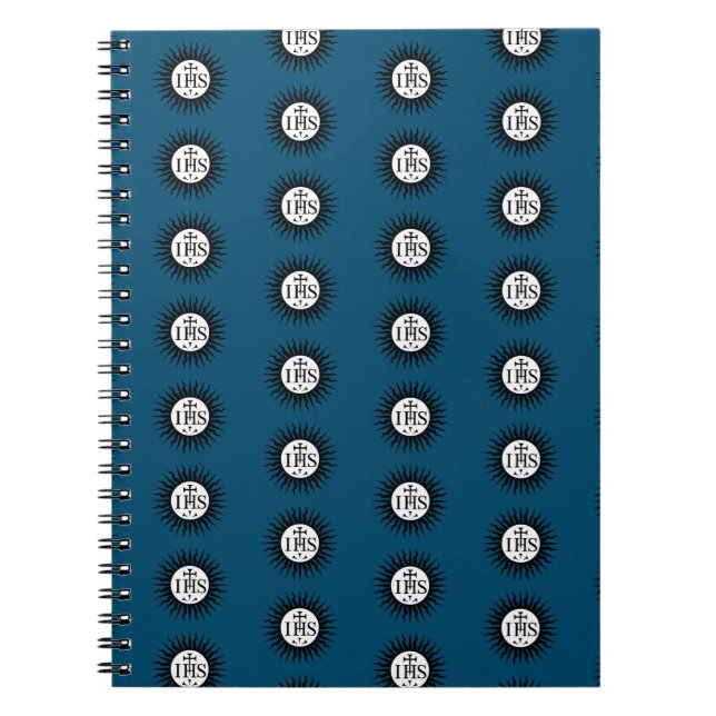 Caderno Espiral Emblema da Sociedade de Jesus (Frente)