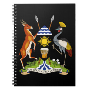 Caderno Espiral emblema de uganda