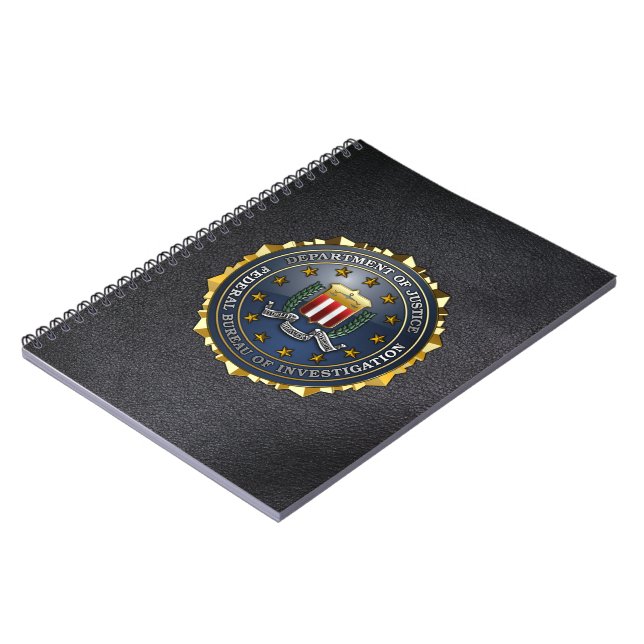 Caderno Espiral Emblema do FBI (Left Side)