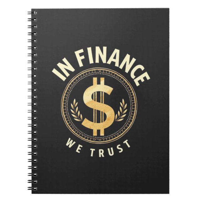Caderno Espiral Emblema In Finance We Trust (Frente)