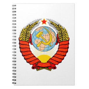 Caderno Espiral Emblema nacional de União Soviética