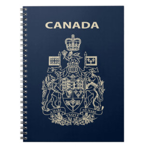 Caderno Espiral emblema nacional do Canadá