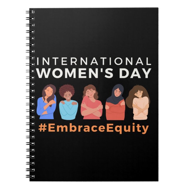Caderno Espiral Embrace Equity International Women's Day 2023 (Frente)