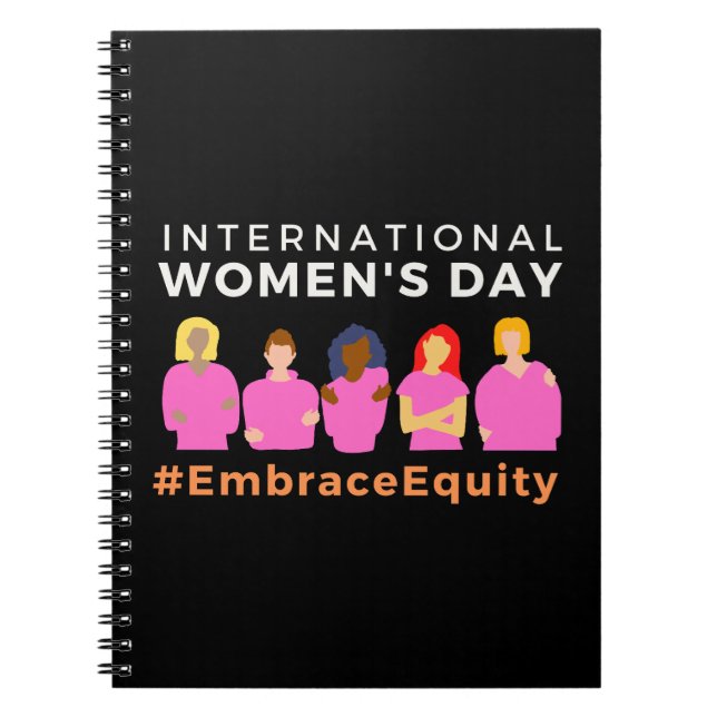 Caderno Espiral Embrace Equity International Women's Day 2023 (Frente)