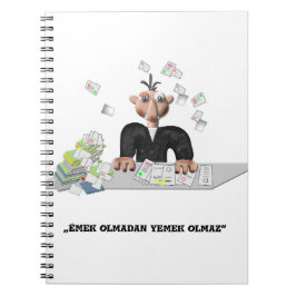 Caderno Espiral Emek olmadan yemek olmaz Personalizado