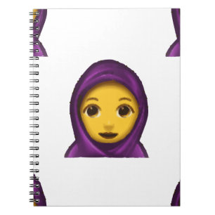 Caderno Espiral emoji hajib