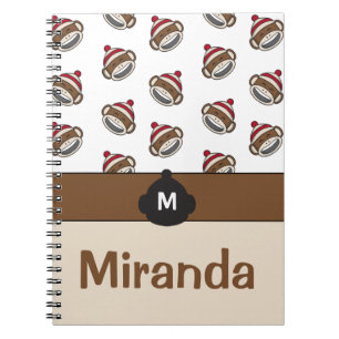 Caderno Espiral Emoji - Macaco-Meia-Sorriso Personalizado