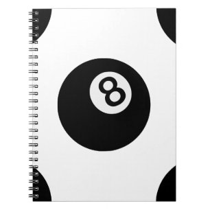 Caderno Espiral emoji oito bolas