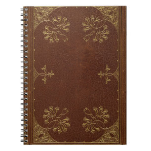 Caderno Espiral emperramento de livro antigo