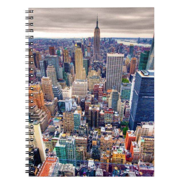Caderno Espiral Empire State Building e Midtown Manhattan (Frente)