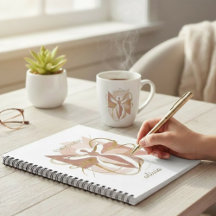 Empower Abstract Golden Woman Silhouette Art