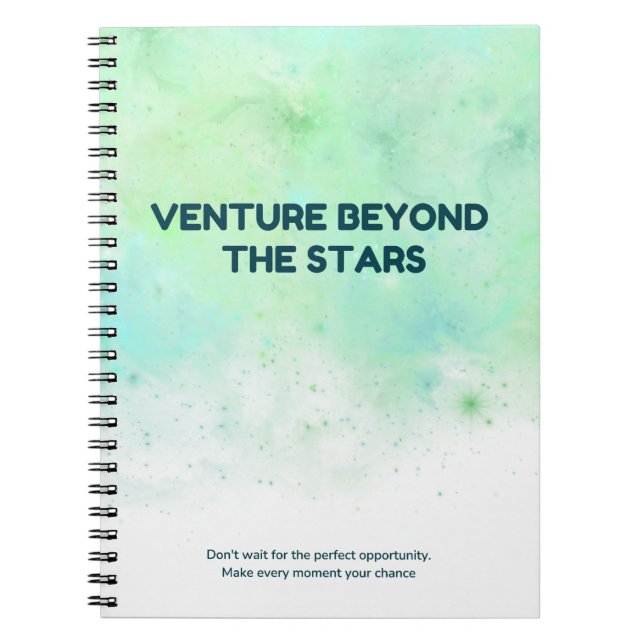 Caderno Espiral Empreender além das estrelas (Frente)