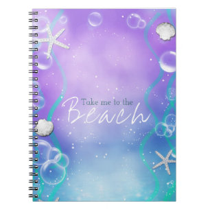 Caderno Espiral Encantado Sob o Mar Fantasia Mágica Personalizada
