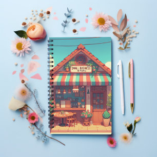 Caderno Espiral Encantador Anime de Negócios Pequenos Arte Nostálg